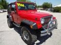 1997 Flame Red Jeep Wrangler Sport 4x4  photo #10