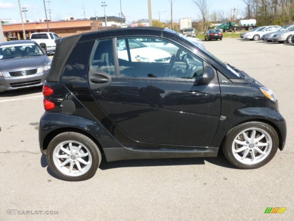 Deep Black 2008 Smart fortwo passion cabriolet Exterior Photo #63833732