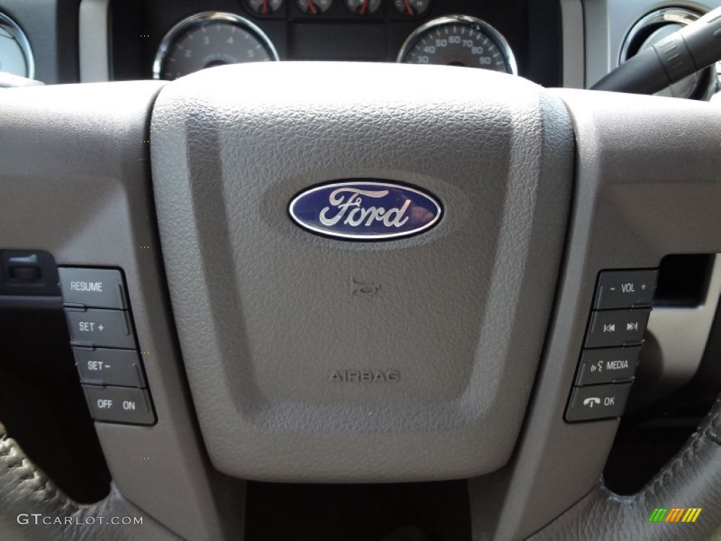 2010 F150 XLT SuperCab - Dark Blue Pearl Metallic / Medium Stone photo #24