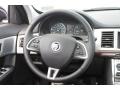 2012 Jaguar XF Warm Charcoal/Warm Charcoal Interior Steering Wheel Photo
