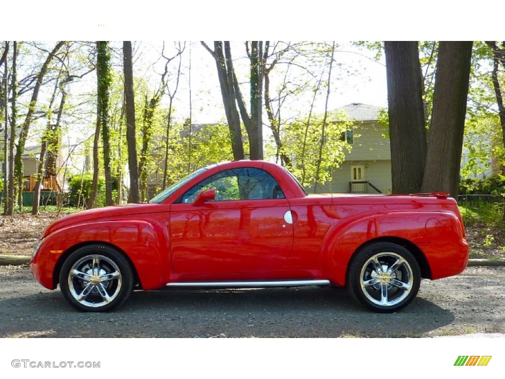 Redline Red 2004 Chevrolet SSR Standard SSR Model Exterior Photo #63835029
