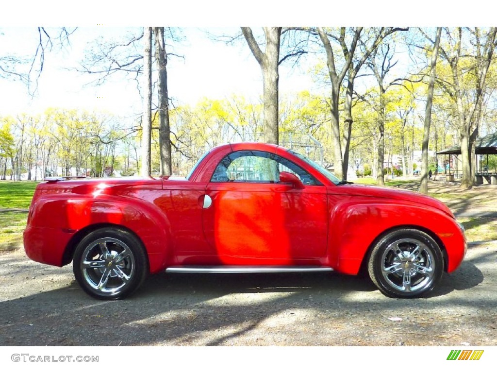 Redline Red 2004 Chevrolet SSR Standard SSR Model Exterior Photo #63835047