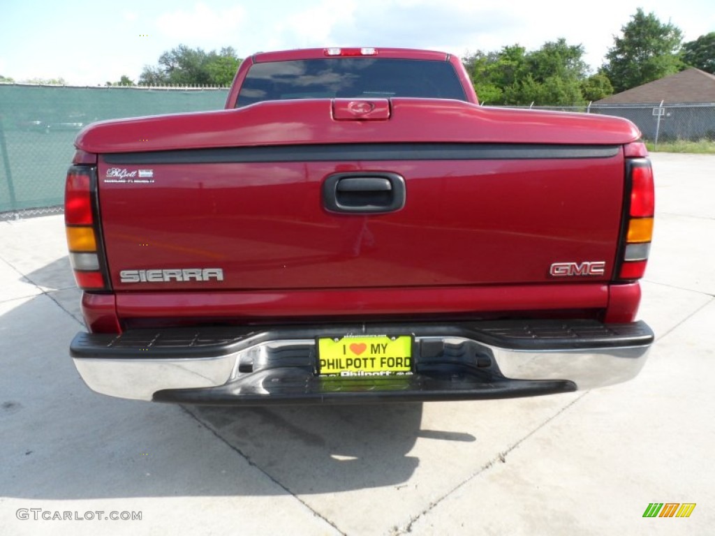 2004 Sierra 1500 SLE Extended Cab - Sport Red Metallic / Pewter photo #4