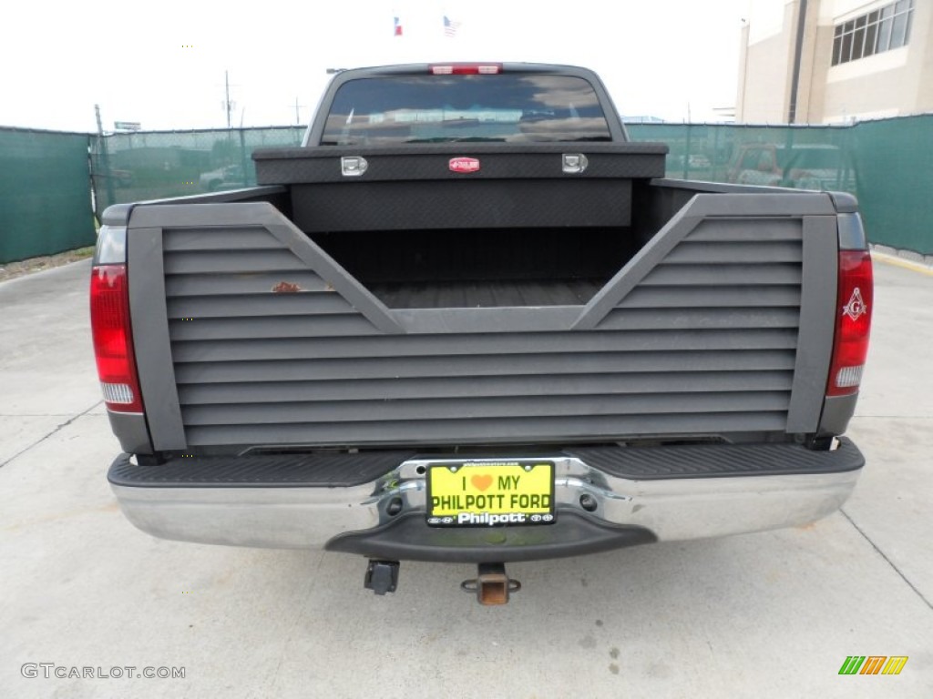 2002 F150 XLT SuperCab - Dark Shadow Grey Metallic / Dark Graphite photo #4