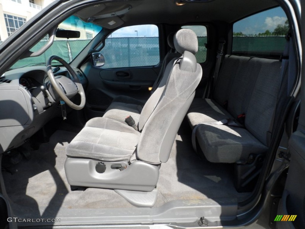 2002 F150 XLT SuperCab - Dark Shadow Grey Metallic / Dark Graphite photo #22