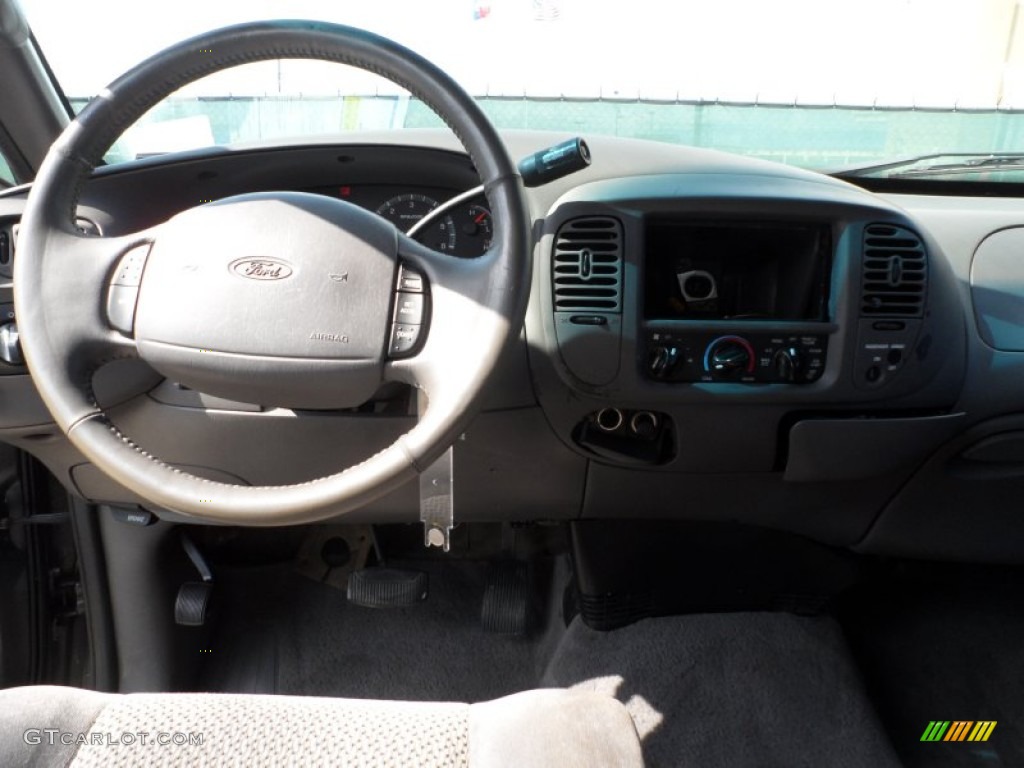2002 F150 XLT SuperCab - Dark Shadow Grey Metallic / Dark Graphite photo #28