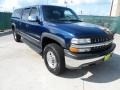 2001 Indigo Blue Metallic Chevrolet Silverado 1500 LT Crew Cab  photo #1