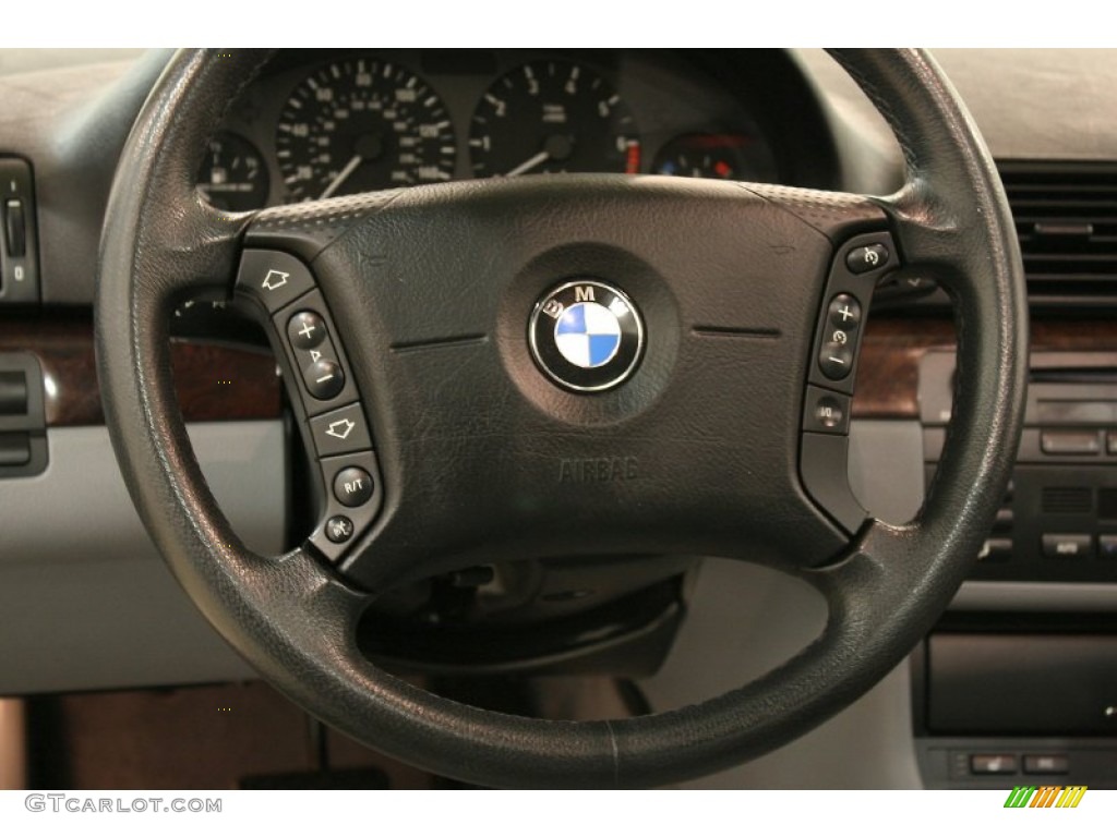 2003 3 Series 325i Sedan - Steel Blue Metallic / Grey photo #9