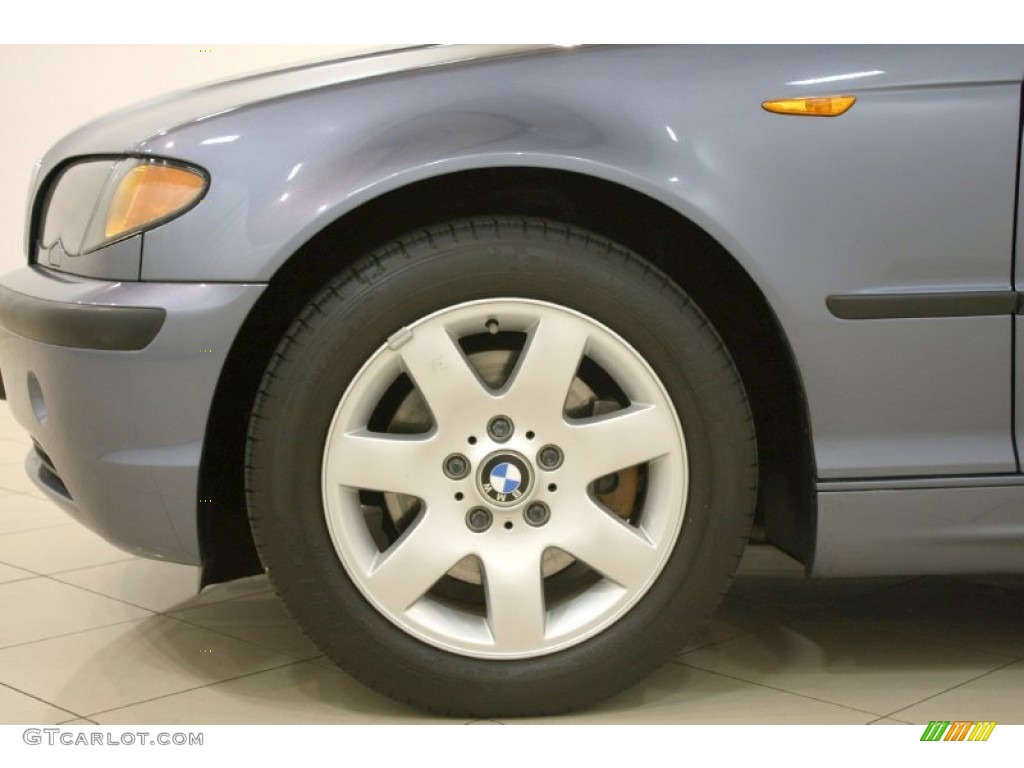 2003 3 Series 325i Sedan - Steel Blue Metallic / Grey photo #24