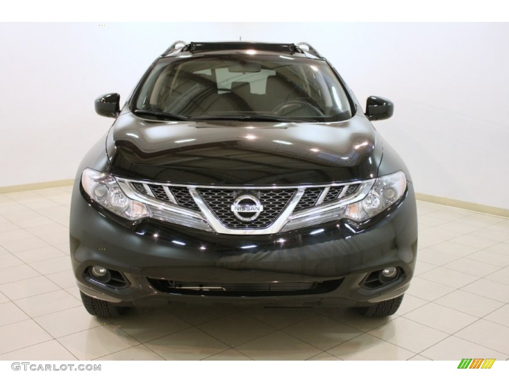 2011 Murano SV AWD - Super Black / Black photo #2