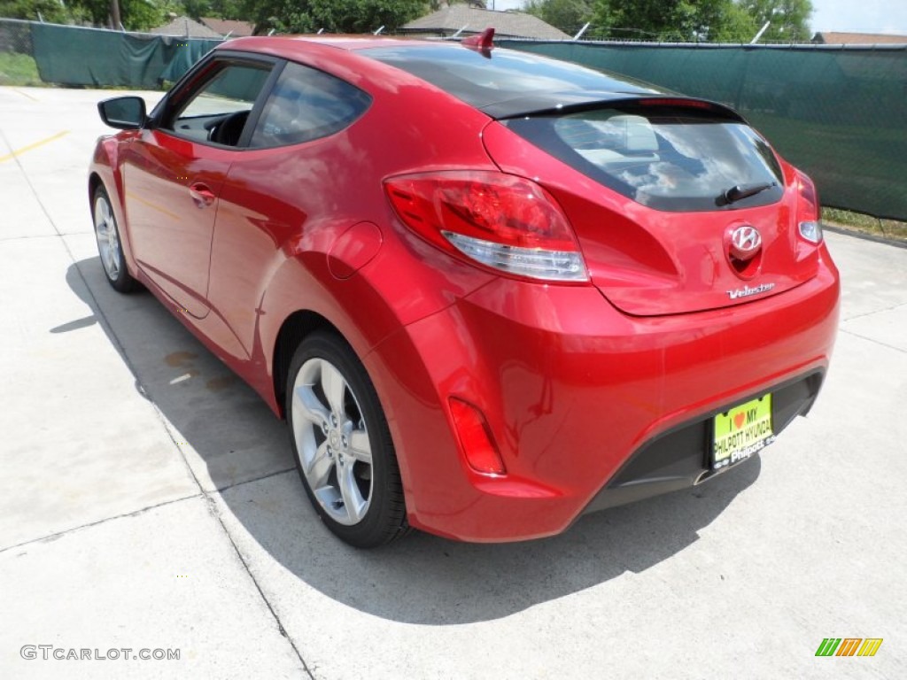 2012 Veloster  - Boston Red / Gray photo #5