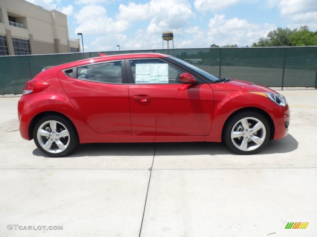 Boston Red 2012 Hyundai Veloster Standard Veloster Model Exterior Photo #63838746