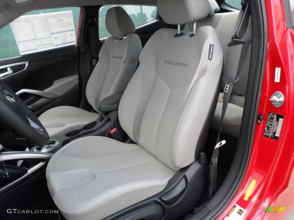 Gray Interior 2012 Hyundai Veloster Standard Veloster Model Photo #63838875