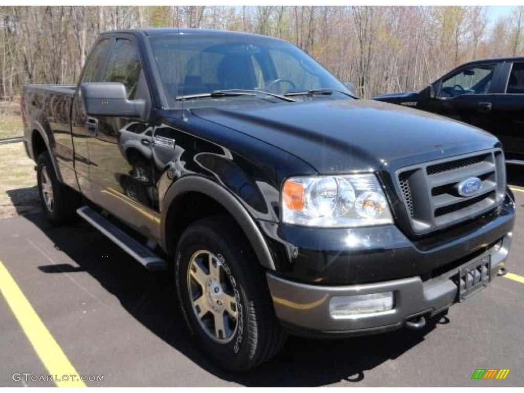 Black 2005 Ford F150 FX4 Regular Cab 4x4 Exterior Photo #63839181