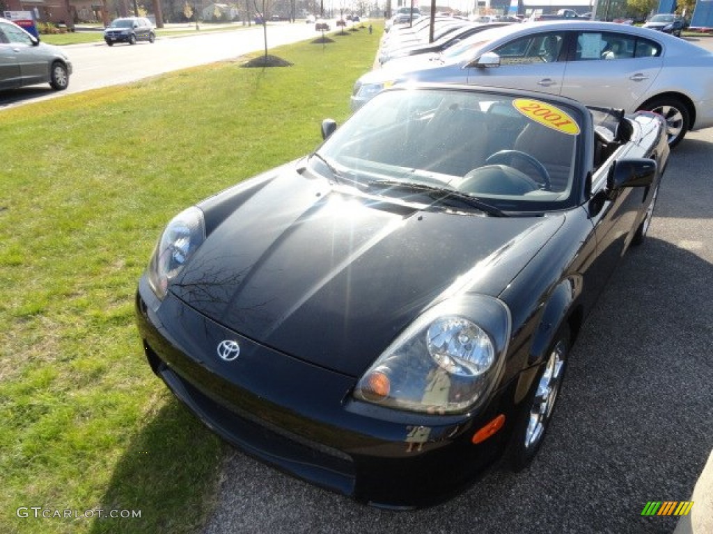 2001 MR2 Spyder Roadster - Black / Tan photo #1