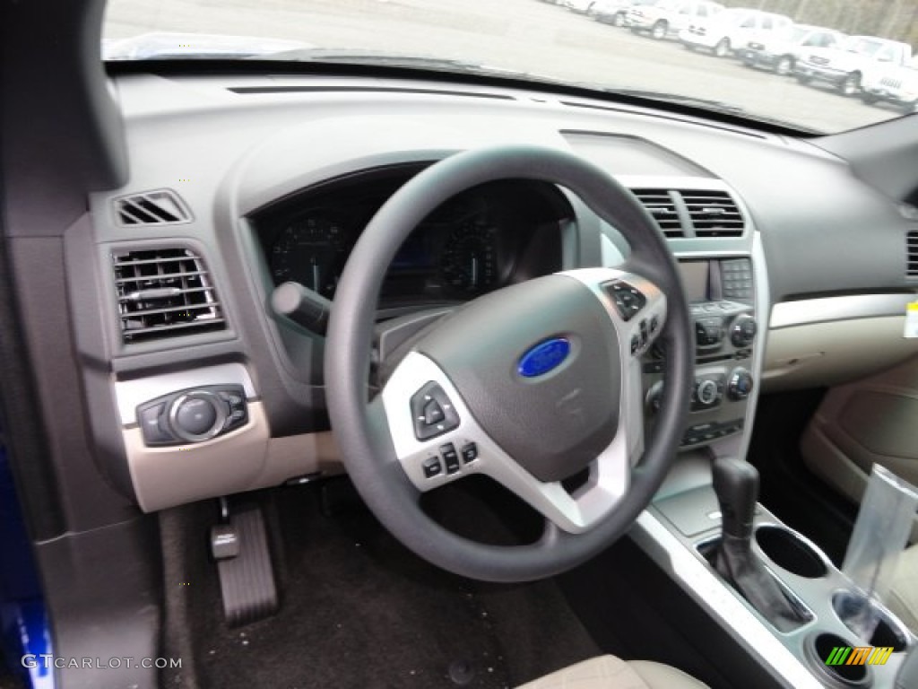 2013 Explorer EcoBoost - Deep Impact Blue Metallic / Medium Light Stone photo #10