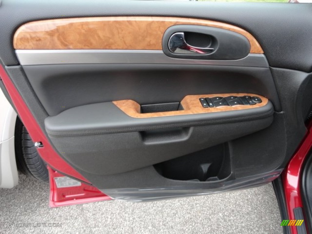 2012 Buick Enclave AWD Ebony Door Panel Photo #63840492