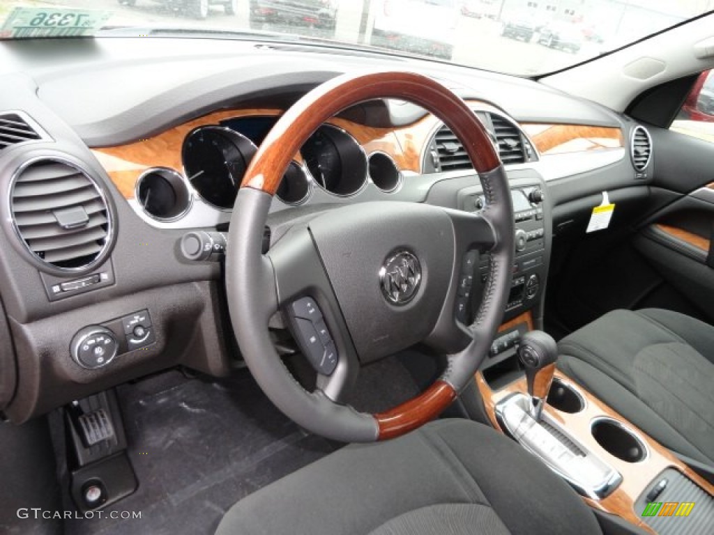 2012 Buick Enclave AWD Ebony Dashboard Photo #63840516