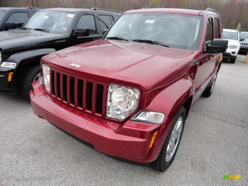 Deep Cherry Red Crystal Pearl Jeep Liberty
