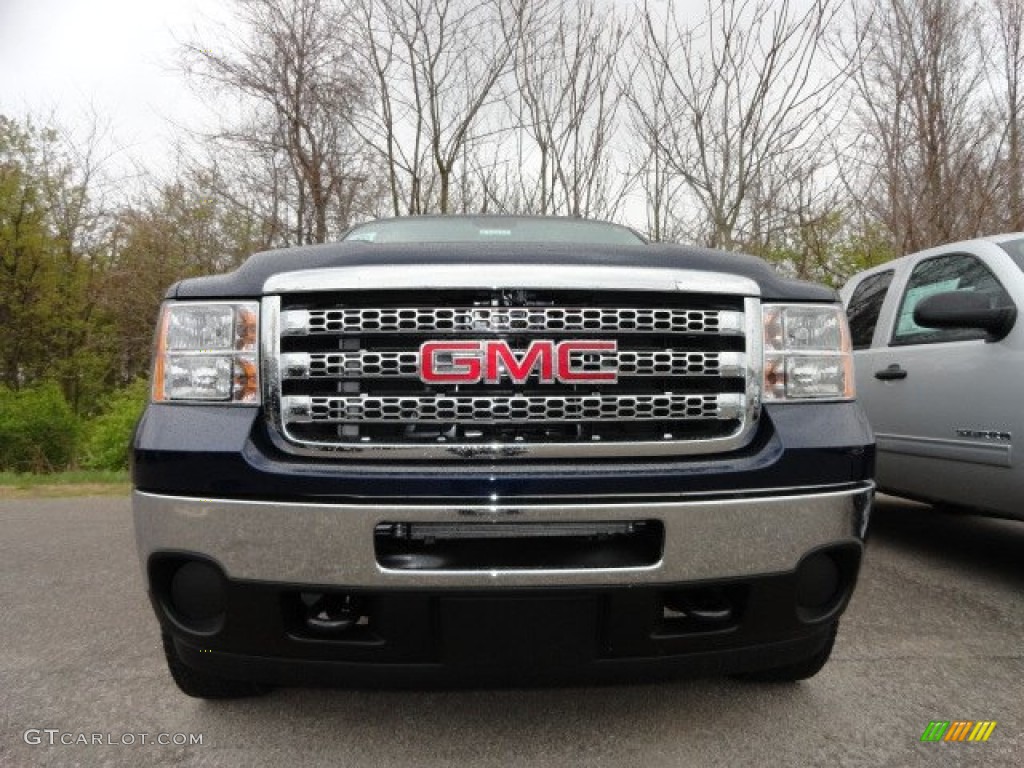 2012 Sierra 2500HD SLE Extended Cab 4x4 - Midnight Blue Metallic / Ebony photo #2