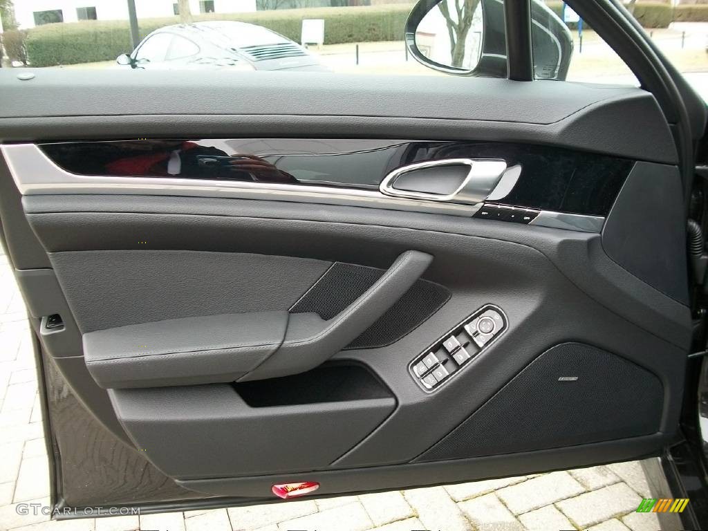 2010 Porsche Panamera S Black Door Panel Photo #63841804