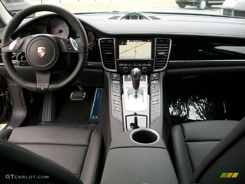 2010 Porsche Panamera S Black Dashboard Photo #63841825