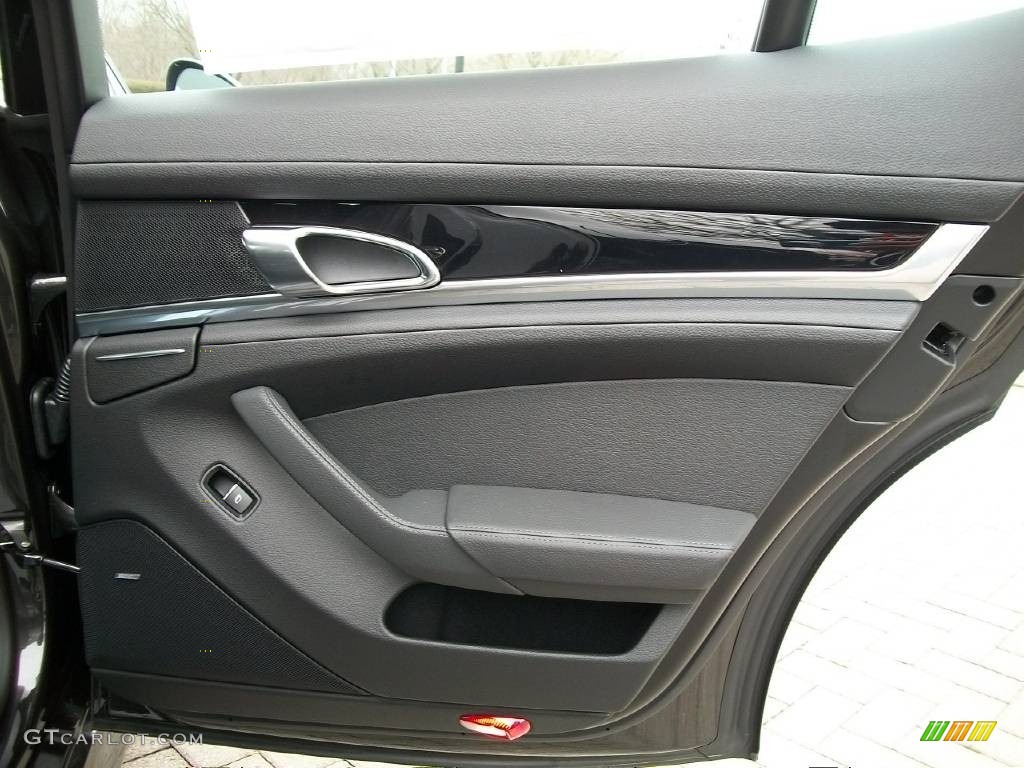 2010 Porsche Panamera S Black Door Panel Photo #63841879