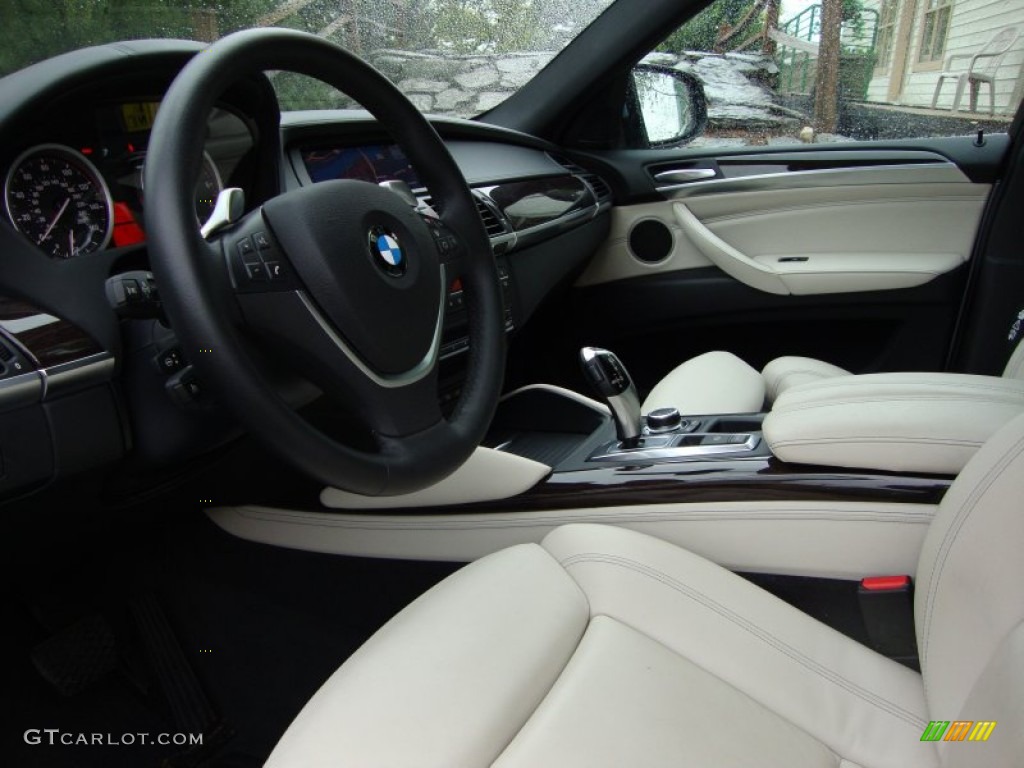 Ivory Interior 2010 BMW X6 ActiveHybrid Photo #63842261