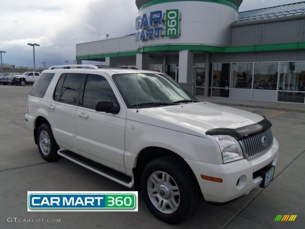 2004 Mountaineer V8 Premier AWD - Ceramic White Pearl / Midnight Grey photo #1