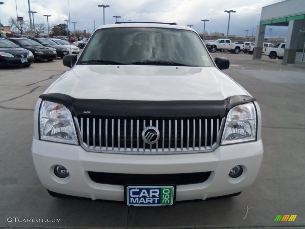2004 Mountaineer V8 Premier AWD - Ceramic White Pearl / Midnight Grey photo #2