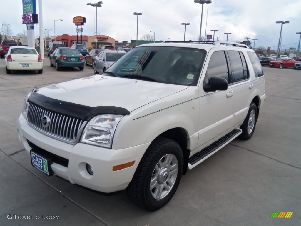 2004 Mountaineer V8 Premier AWD - Ceramic White Pearl / Midnight Grey photo #5