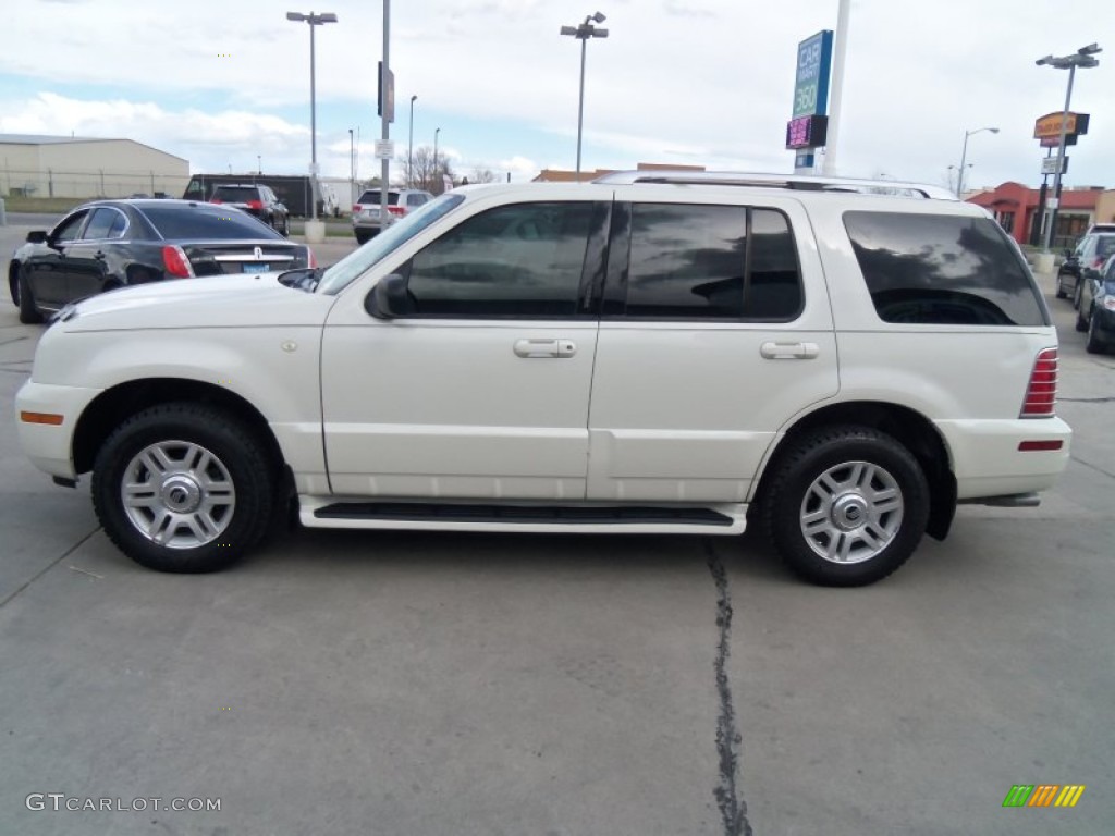 2004 Mountaineer V8 Premier AWD - Ceramic White Pearl / Midnight Grey photo #6