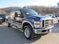 2008 Dark Blue Pearl Metallic Ford F350 Super Duty Lariat Crew Cab 4x4  photo #4