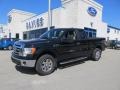 2009 Black Ford F150 XLT SuperCab 4x4  photo #1