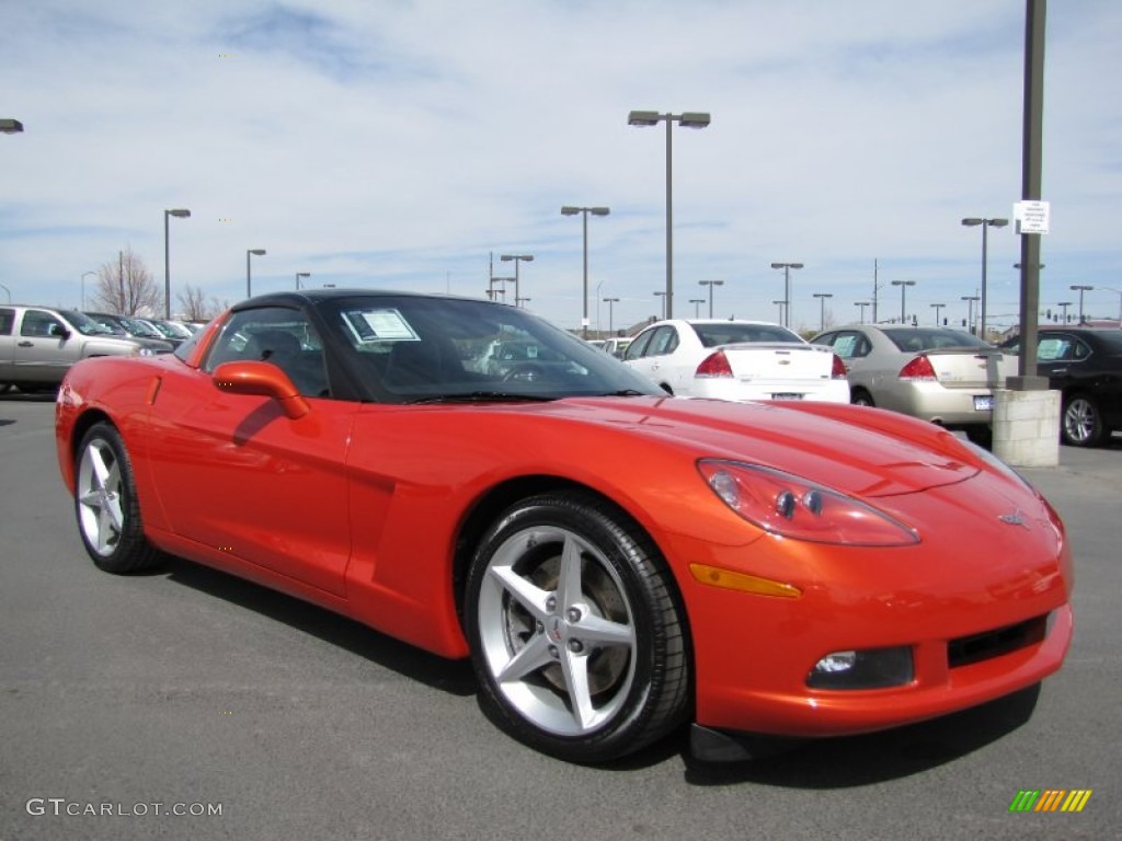 Inferno Orange Metallic 2011 Chevrolet Corvette Coupe Exterior Photo #63844036