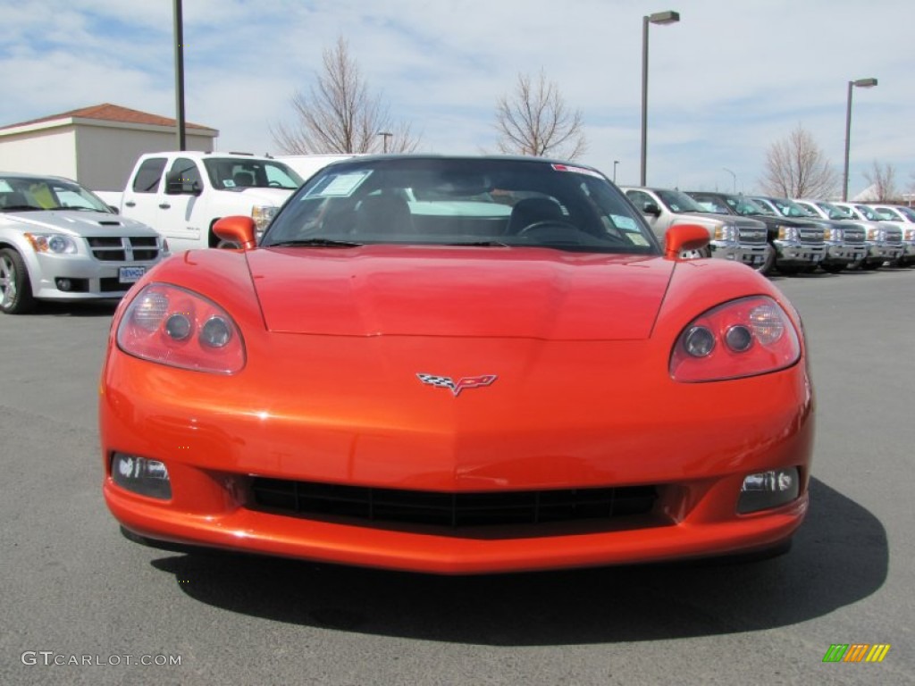 Inferno Orange Metallic 2011 Chevrolet Corvette Coupe Exterior Photo #63844042