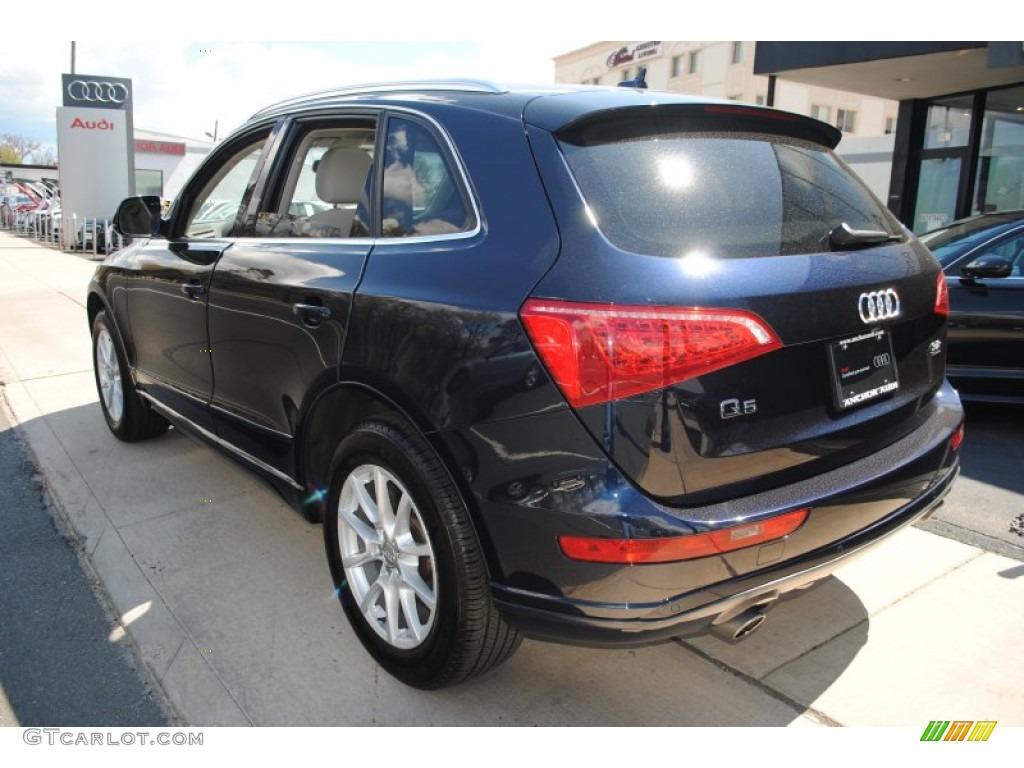 2009 Q5 3.2 Premium quattro - Deep Sea Blue Pearl Effect / Light Gray photo #4