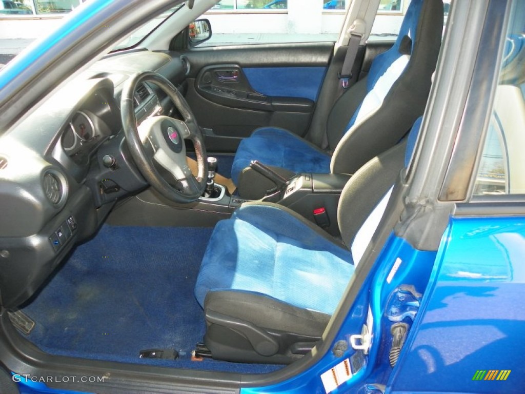 Blue Ecsaine/Black Interior 2004 Subaru Impreza WRX STi Photo #63844662