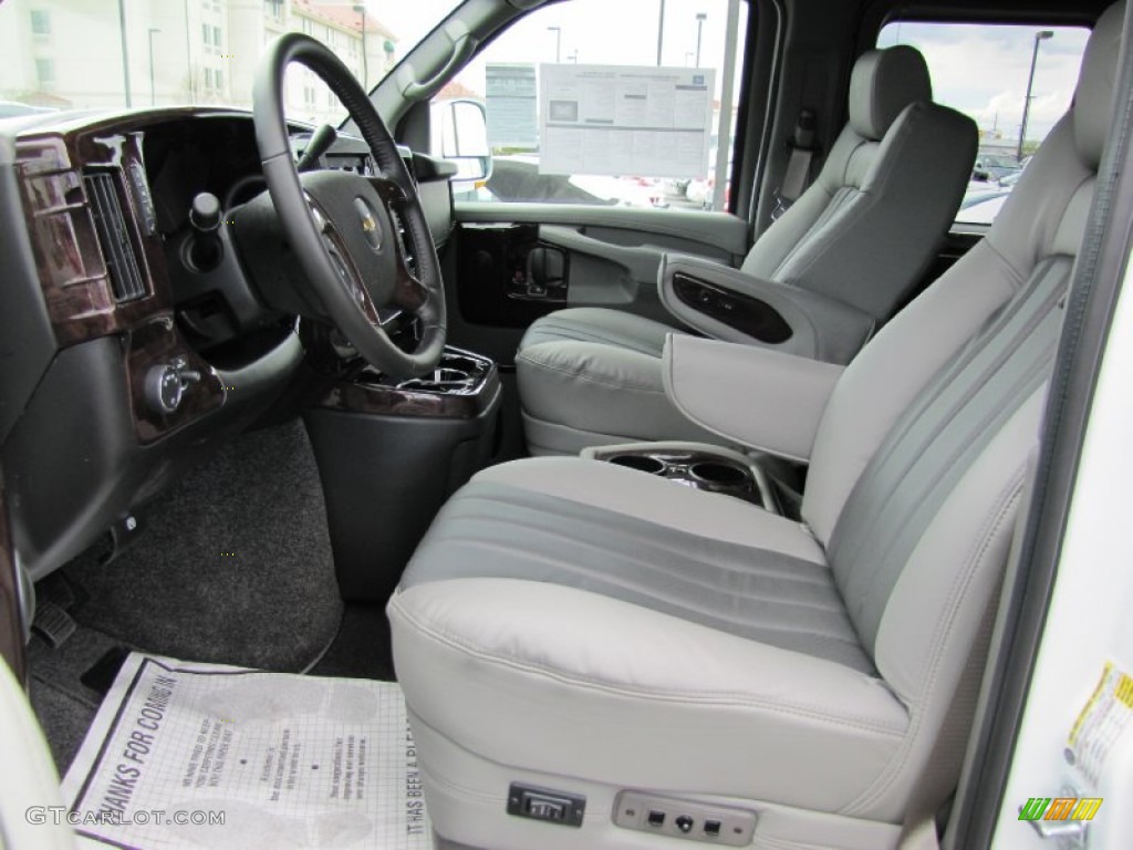 2012 Express 1500 AWD Passenger Conversion Van - Summit White / Medium Pewter photo #8