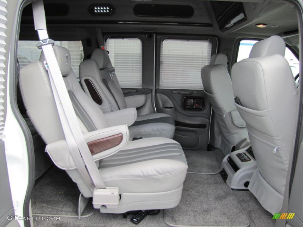 2012 Express 1500 AWD Passenger Conversion Van - Summit White / Medium Pewter photo #30