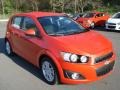 2012 Inferno Orange Metallic Chevrolet Sonic LT Hatch  photo #2