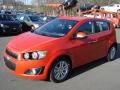 2012 Inferno Orange Metallic Chevrolet Sonic LT Hatch  photo #4