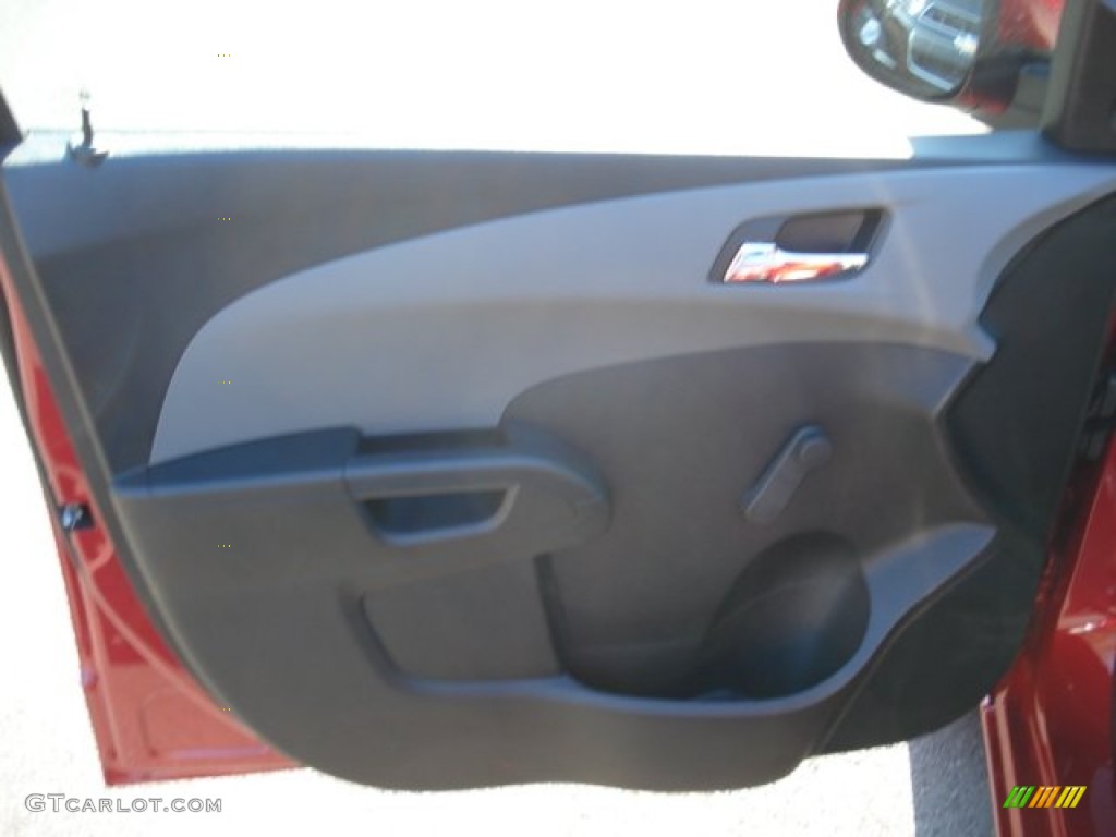 2012 Sonic LS Sedan - Crystal Red Tintcoat / Jet Black/Dark Titanium photo #12