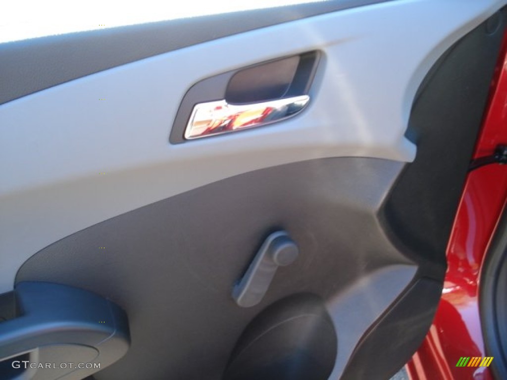 2012 Sonic LS Sedan - Crystal Red Tintcoat / Jet Black/Dark Titanium photo #15