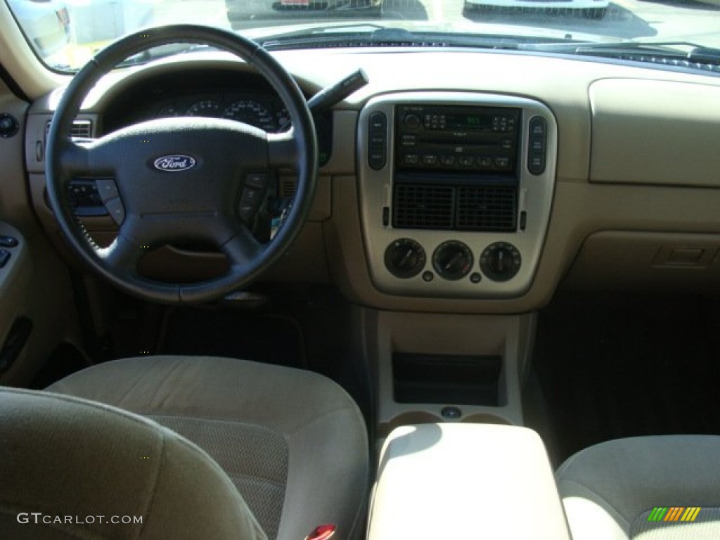 2005 Explorer XLT 4x4 - Mineral Grey Metallic / Medium Parchment photo #9
