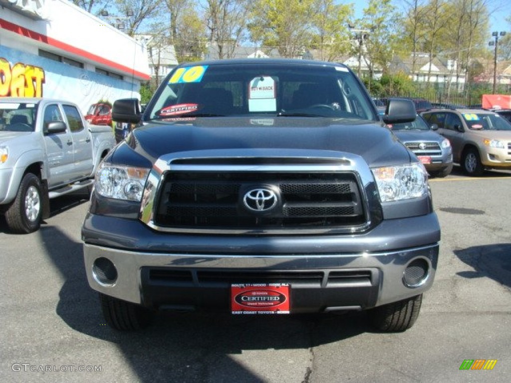 2010 Tundra Double Cab 4x4 - Slate Gray Metallic / Black photo #2