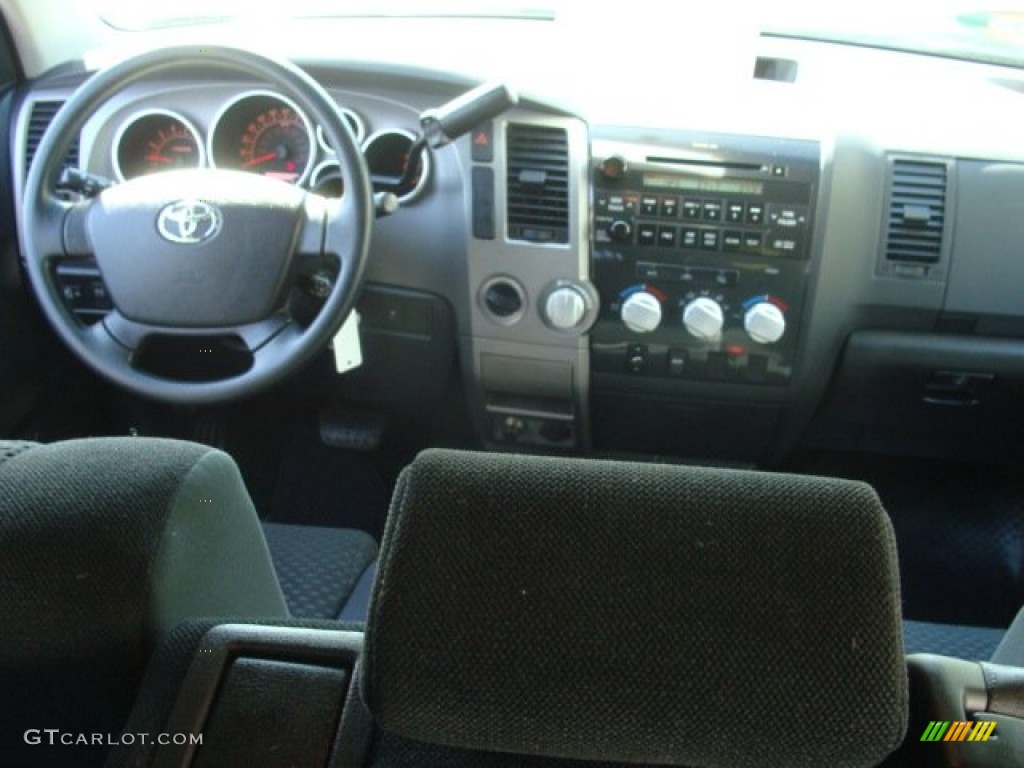 2010 Tundra Double Cab 4x4 - Slate Gray Metallic / Black photo #8