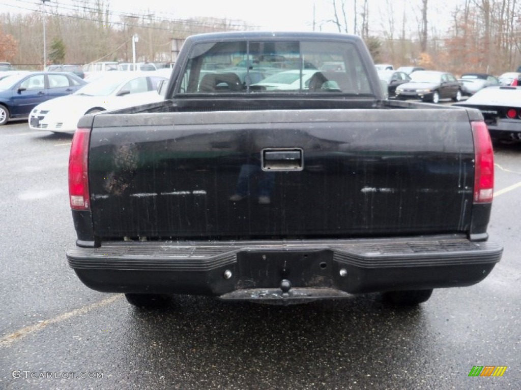 1992 C/K C1500 Silverado Regular Cab - Onyx Black / Gray photo #4