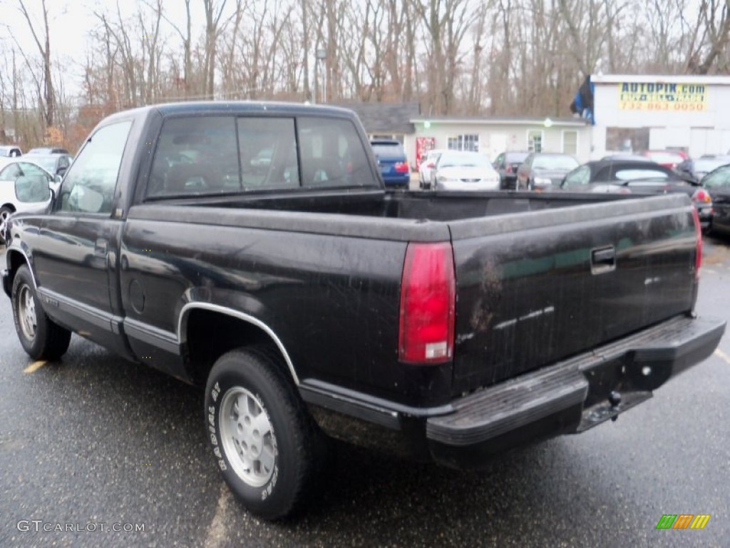 1992 C/K C1500 Silverado Regular Cab - Onyx Black / Gray photo #5