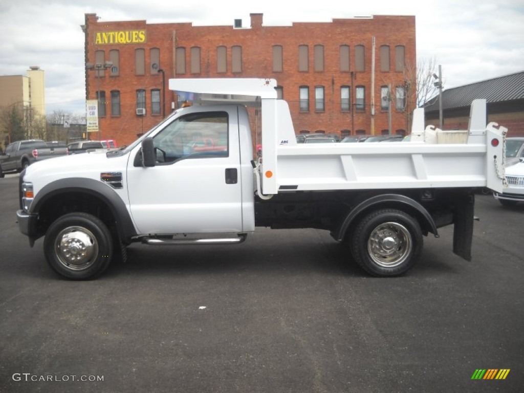 Oxford White 2010 Ford F450 Super Duty Regular Cab 4x4 Chassis Dump Truck Exterior Photo #63846981